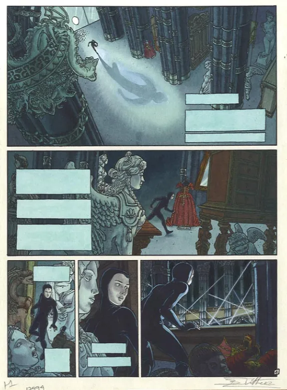 Black and white original page, Fée et tendres automates, Jam (T.1), Béatrice Tillier
