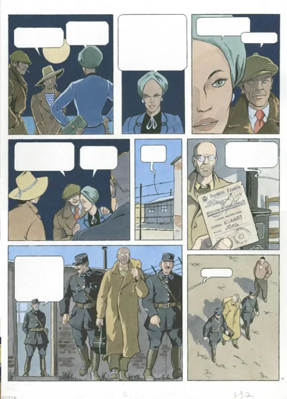 Planche couleur, Louis la Guigne, Les parias (T.12), Jean-Paul Dethorey