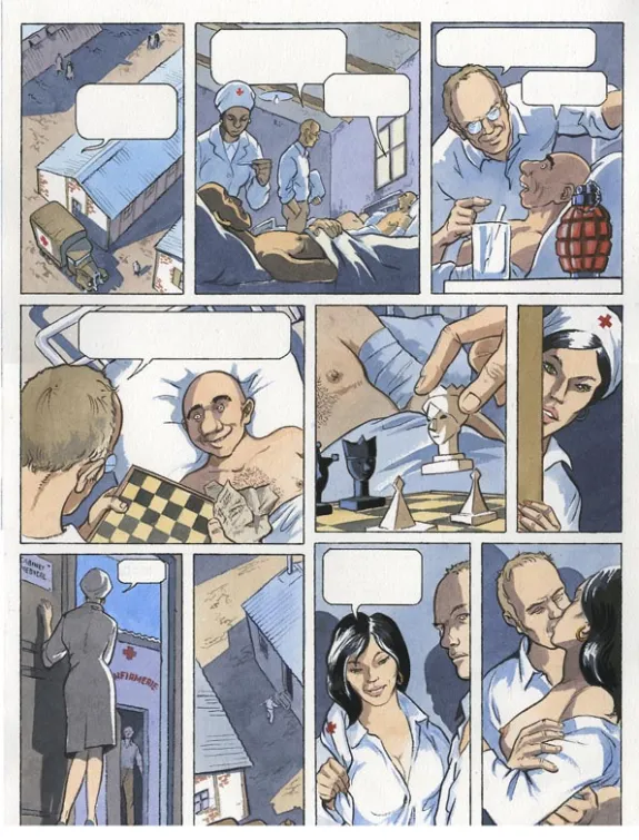 Planche couleur, Louis la Guigne, Les parias (T.12), Jean-Paul Dethorey