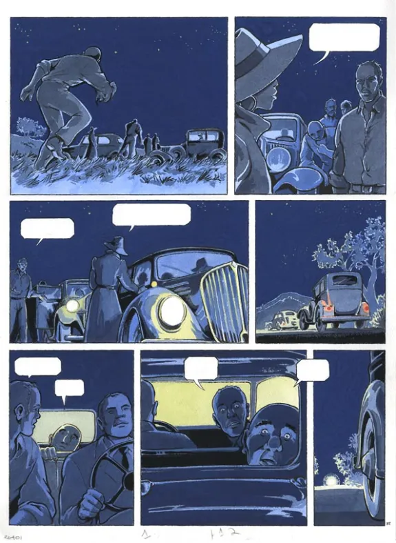 Planche couleur, Louis la Guigne, Les parias (T.12), Jean-Paul Dethorey