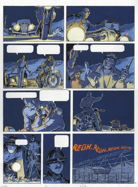 Planche couleur, Louis la Guigne, Les parias (T.12), Jean-Paul Dethorey