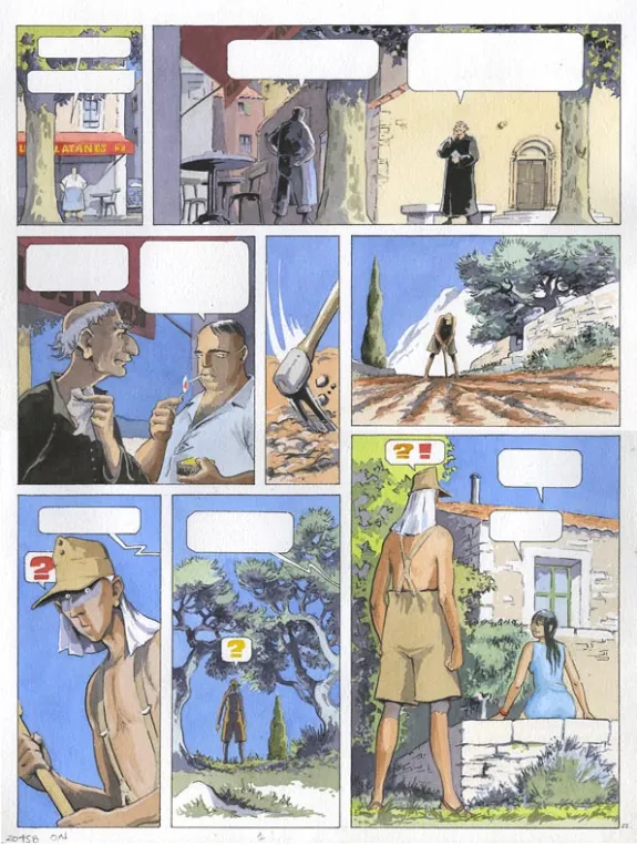 Planche couleur, L'oiseau noir, Jean-Paul Dethorey