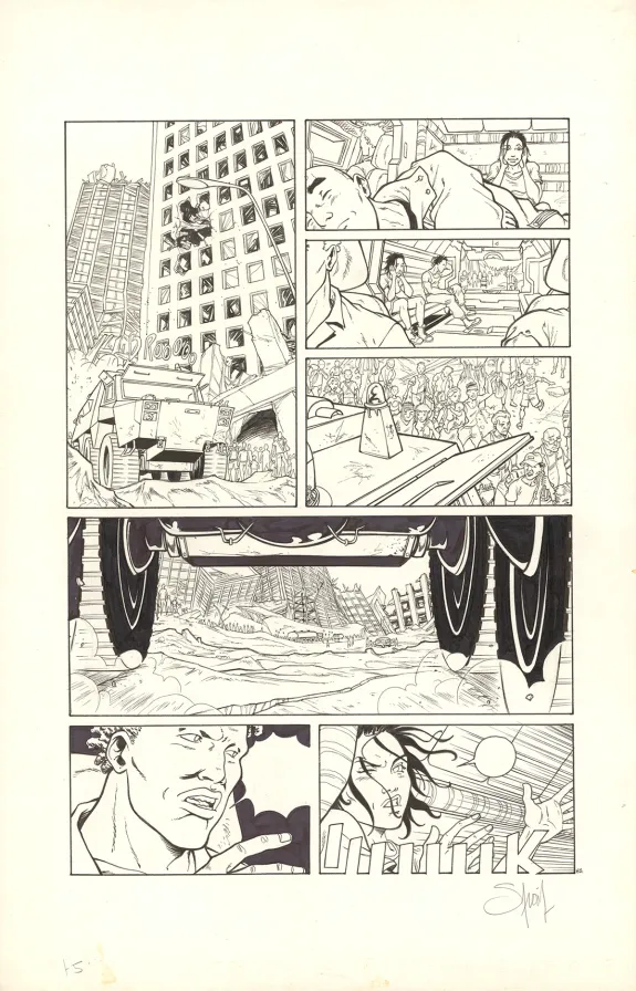 Black and white original page, Nomad, Mémoire cache (T.5), Sylvain Savoia