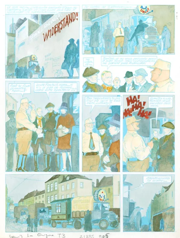 Mise en couleurs, Louis la Guigne, Un automne à Berlin (T.3), Jean-Paul Dethorey
