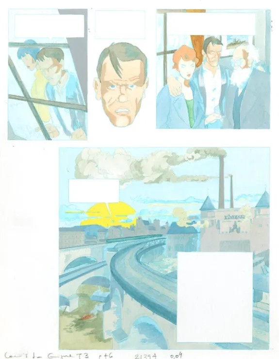 Mise en couleurs, Louis la Guigne, Un automne à Berlin (T.3), Jean-Paul Dethorey