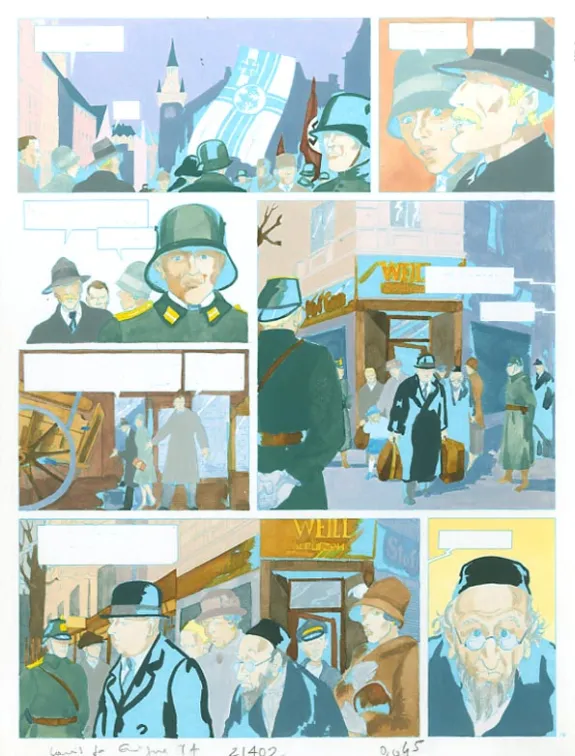 Color layout, Louis la Guigne, Le jour des faucons (T.4), Jean-Paul Dethorey