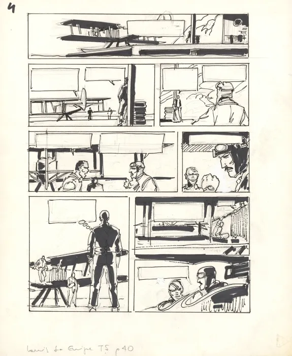 Illustration noir et blanc, Louis la Guigne, L'escouade pourpre (T.5), Jean-Paul Dethorey