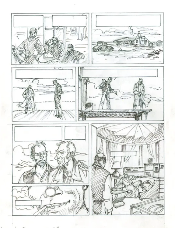 Black and white illustration, Louis la Guigne, Fureur (T.8), Jean-Paul Dethorey