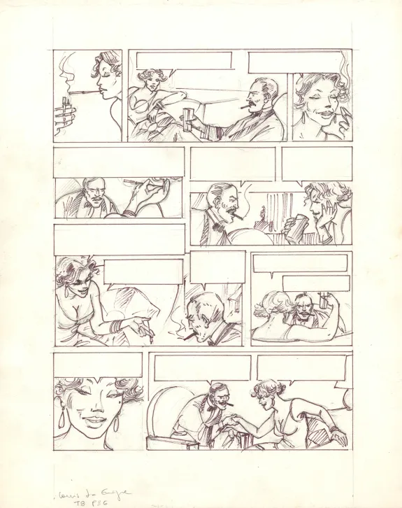 Black and white illustration, Louis la Guigne, Fureur (T.8), Jean-Paul Dethorey