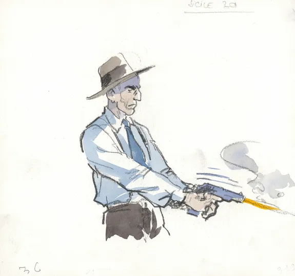 Colored illustration, Louis la Guigne, Jean-Paul Dethorey