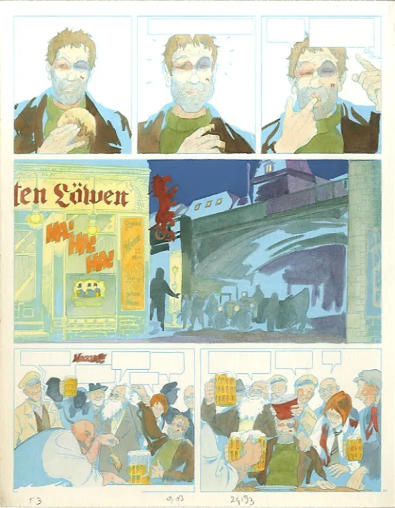Mise en couleurs, Louis la Guigne, Un automne à Berlin (T.3), Jean-Paul Dethorey