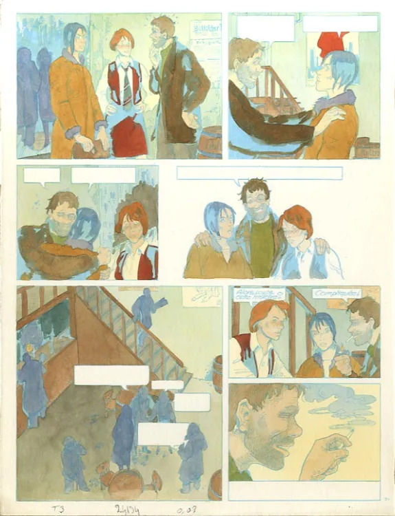 Mise en couleurs, Louis la Guigne, Un automne à Berlin (T.3), Jean-Paul Dethorey
