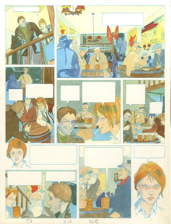 Mise en couleurs, Louis la Guigne, Un automne à Berlin (T.3), Jean-Paul Dethorey