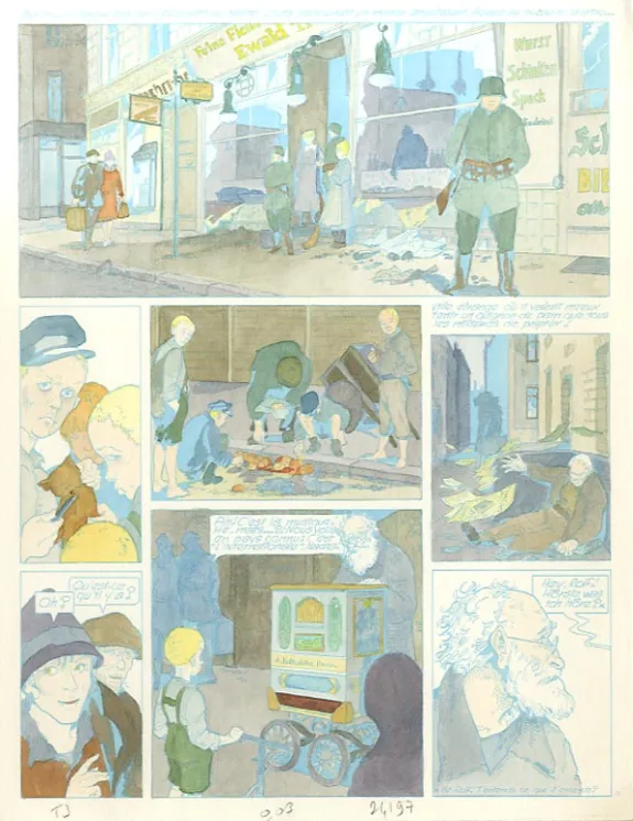 Mise en couleurs, Louis la Guigne, Un automne à Berlin (T.3), Jean-Paul Dethorey