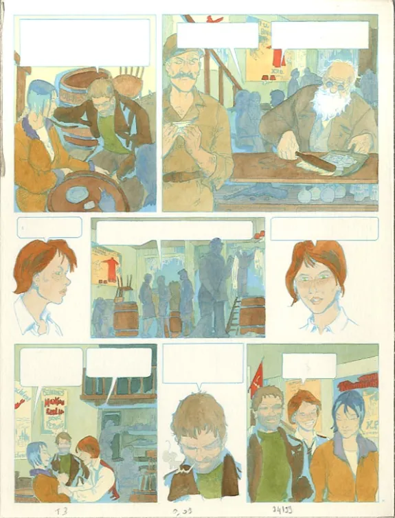Color layout, Louis la Guigne, Un automne à Berlin (T.3), Jean-Paul Dethorey
