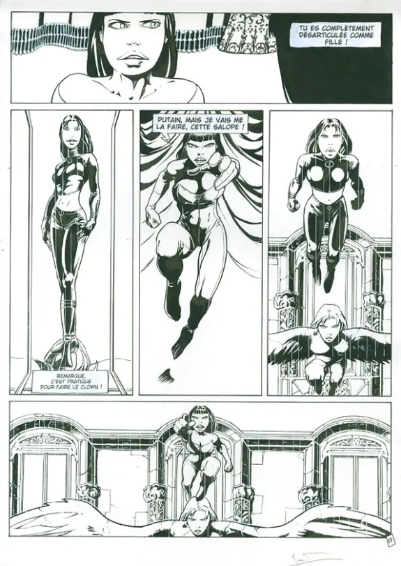 Black and white original page, Marie des Loups, Le sang des loups (T.3), Régis Penet