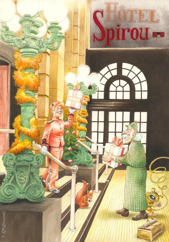 Colored illustration, Spirou et Fantasio, Olivier O'Groj