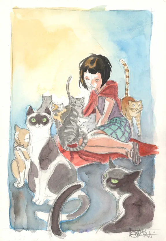Colored illustration, Talisman, Le Grimoire des Souhaits (T.1), Montse Martin
