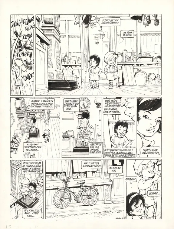 Planche noir et blanc, Le Cadet des Soupetard, Le moucheur (T.5), Olivier Berlion
