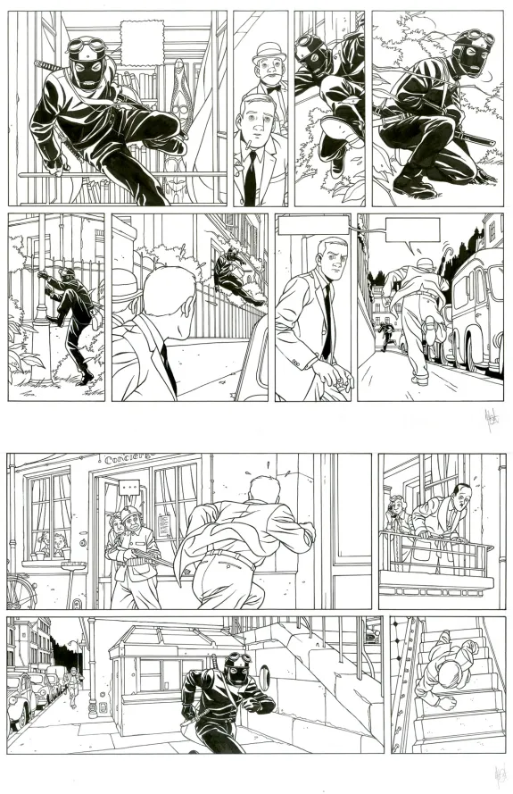 Planche noir et blanc, Kaplan & Masson, La théorie du chaos (T.1), Jean-Christophe Thibert