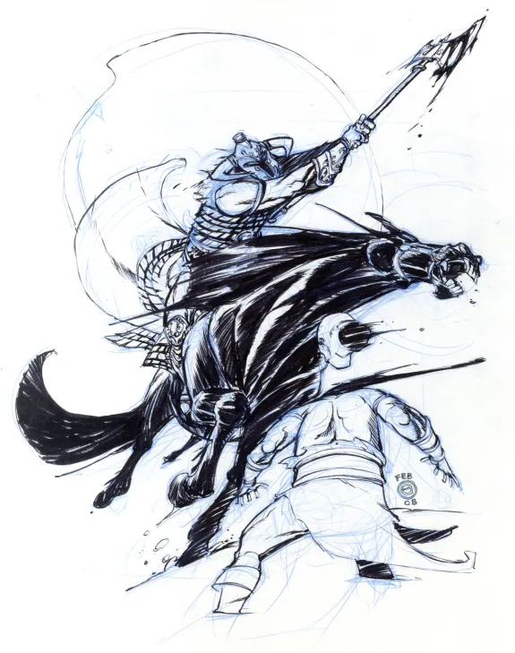 Illustration noir et blanc, Eric Canete