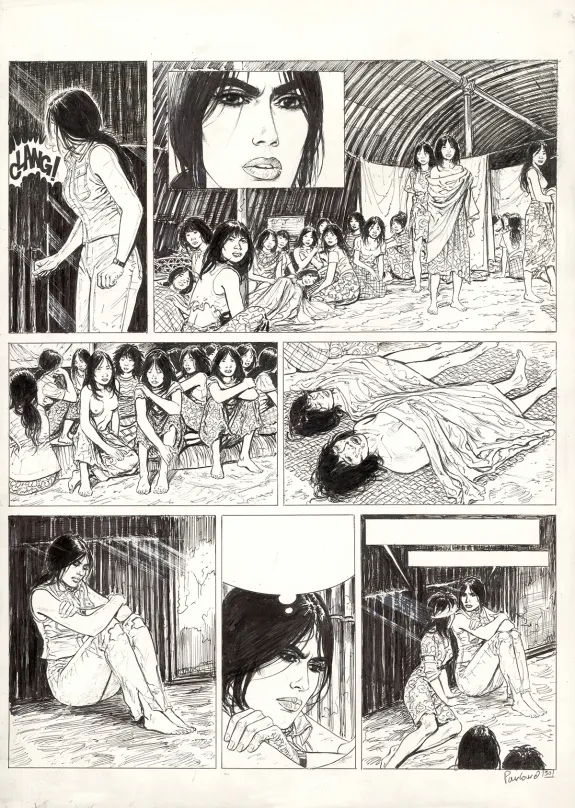 Planche noir et blanc, El Nino, Le Paria de Célèbes (T.5), Boro Pavlovic