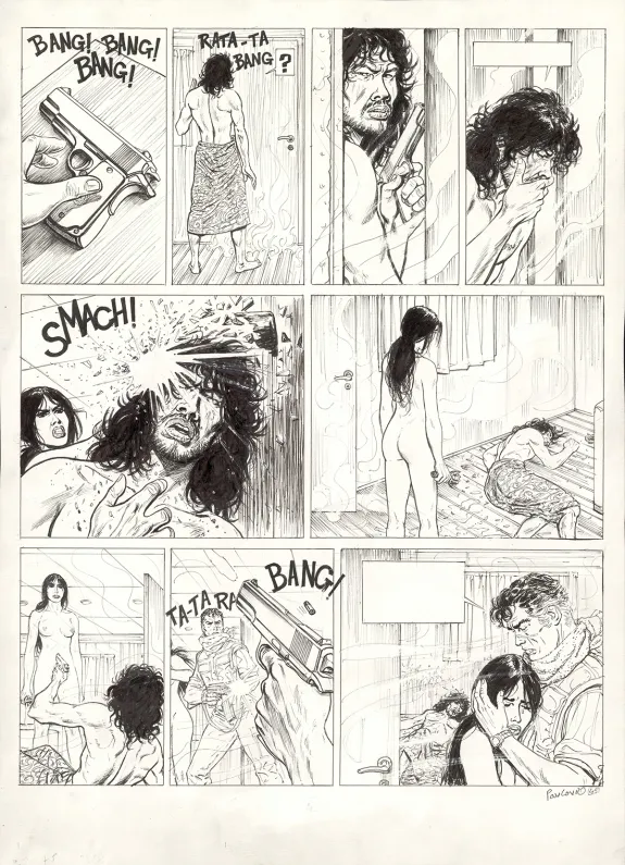 Planche noir et blanc, El Nino, Le Paria de Célèbes (T.5), Boro Pavlovic