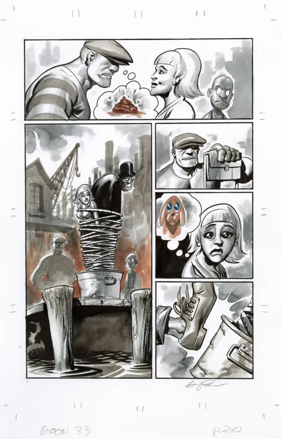 Planche couleur, The Goon, # 33 (T.33), Eric Powell