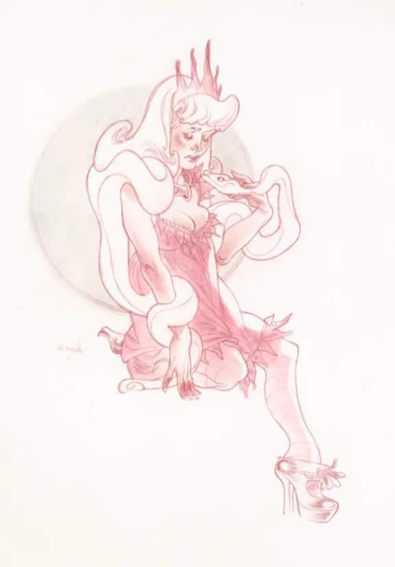 Colored illustration, Daisies - Affogato All' Amarena, Claire Wendling