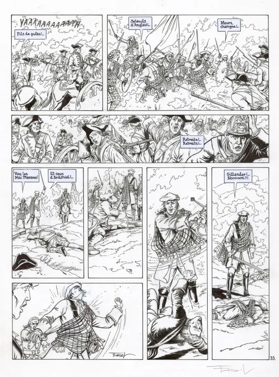 Planche noir et blanc, Claymore,  Ersel