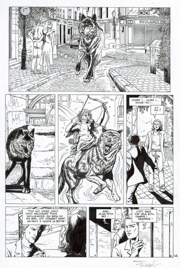 Planche noir et blanc, Les Pionniers du nouveau monde,  Ersel