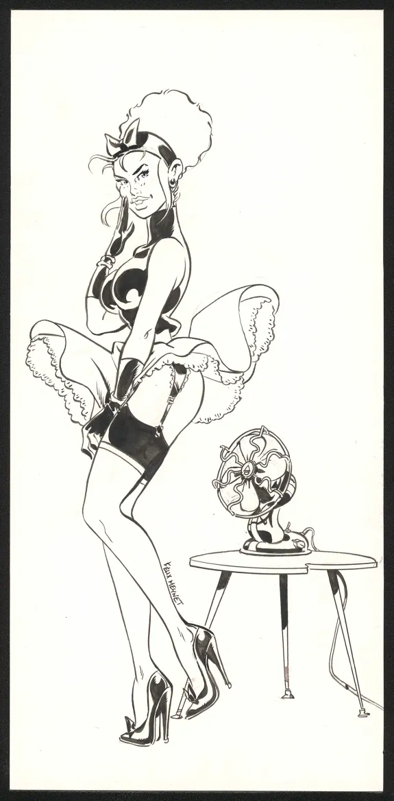 Black and white illustration, Félix Meynet