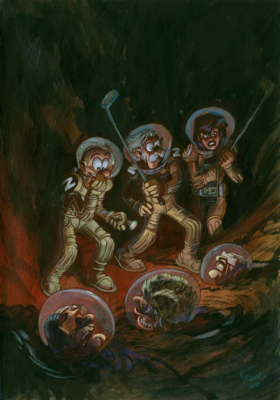 Illustration couleur, Spirou et Fantasio, La Face cachée du Z (T.52),  Yoann