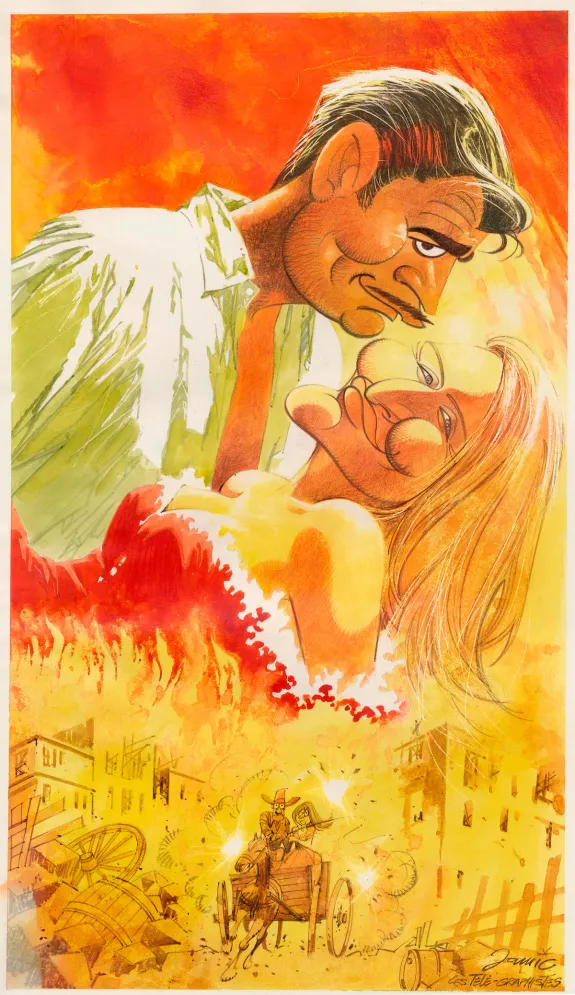 Illustration couleur, Les Télé-graphistes, Tome 1 - Les caricaturistes de télémoustique (T.1),  Jamic