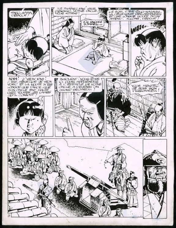 Black and white original page, Kogaratsu, Marc Michetz