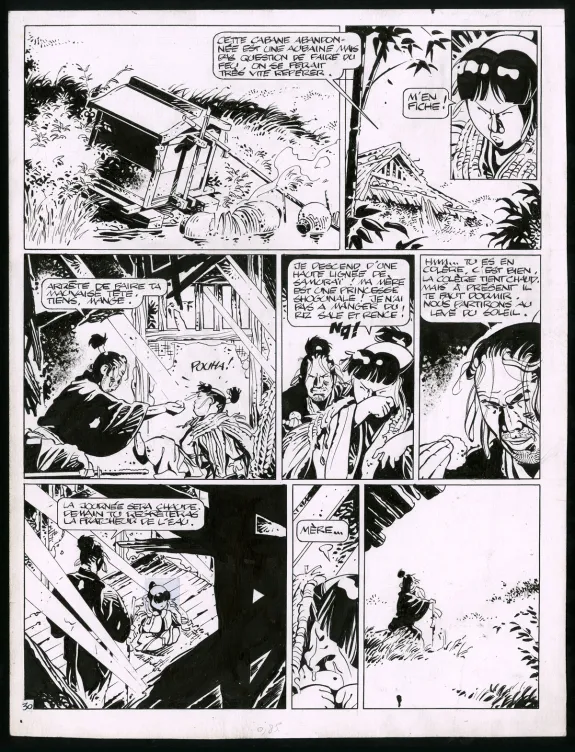 Black and white original page, Kogaratsu, Marc Michetz