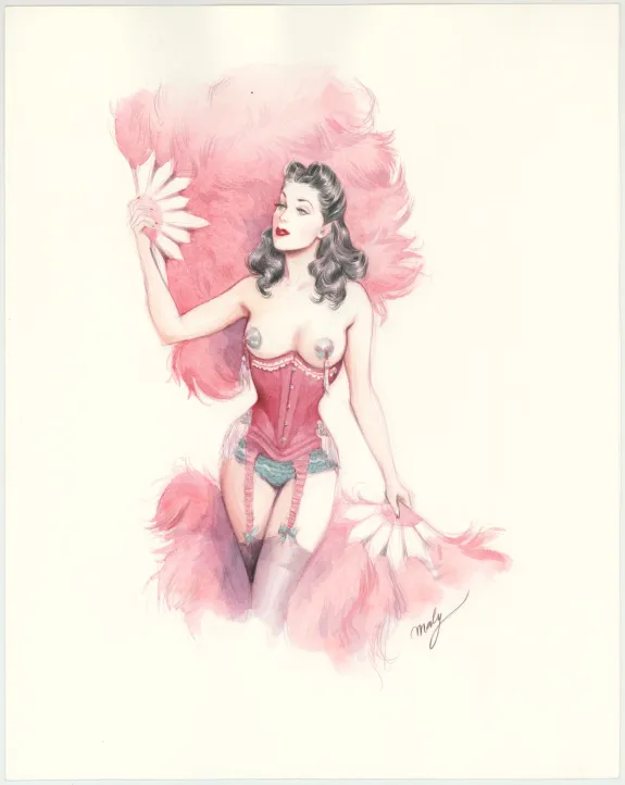 Illustration couleur, Pin-up Art, Maly Siri