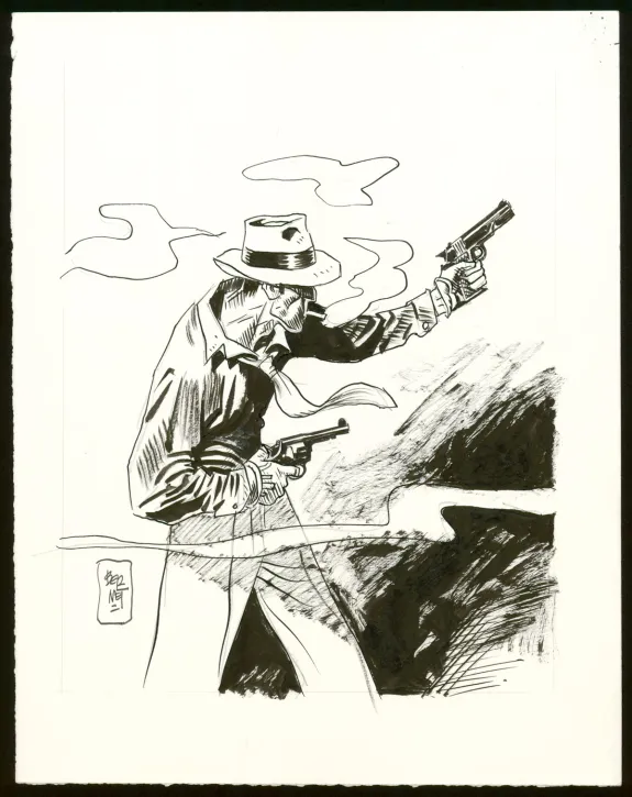 Illustration noir et blanc, Jordi Bernet