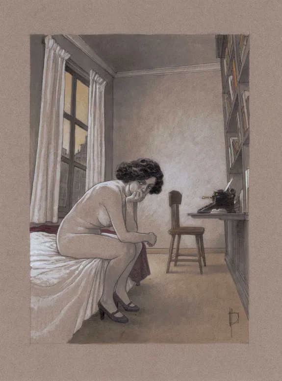 Colored illustration, Après l’amour - Venin de femmes, Miguelanxo Prado