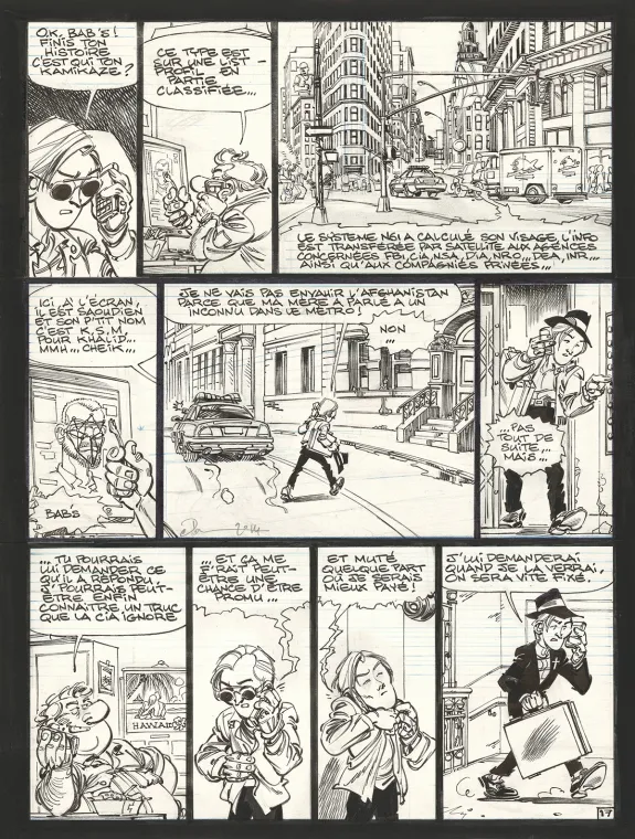 Black and white original page, Soda, Résurrection (T.13),  Dan
