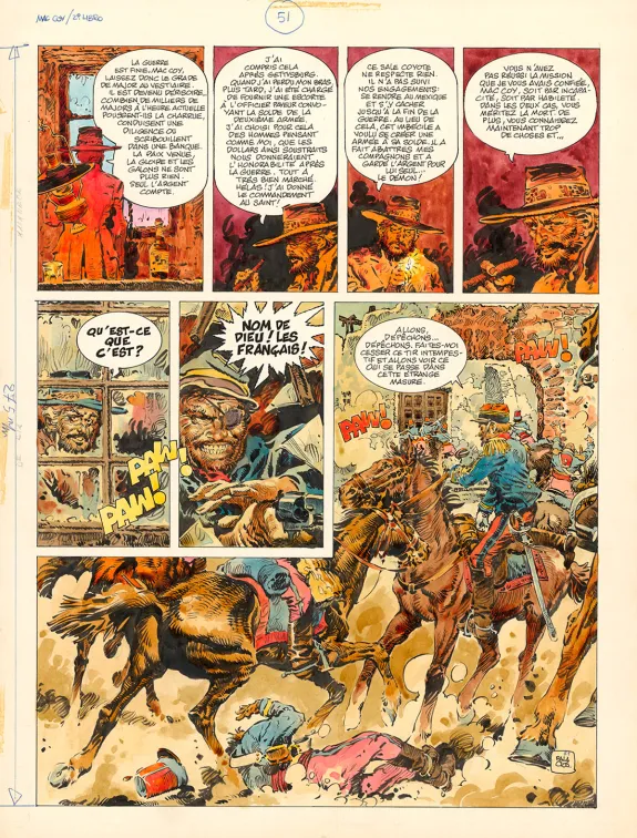 Planche couleur, Mac Coy, Un Nommé Mac Coy (T.2), Antonio Hernandez Palacios