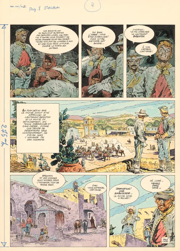 Colored original page, Mac Coy, Un Nommé Mac Coy (T.2), Antonio Hernandez Palacios