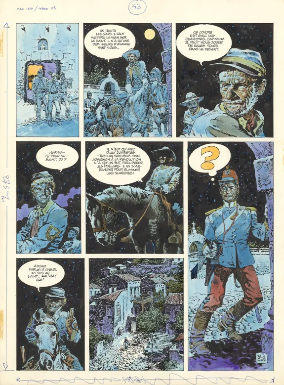 Colored original page, Mac Coy, Un Nommé Mac Coy (T.2), Antonio Hernandez Palacios
