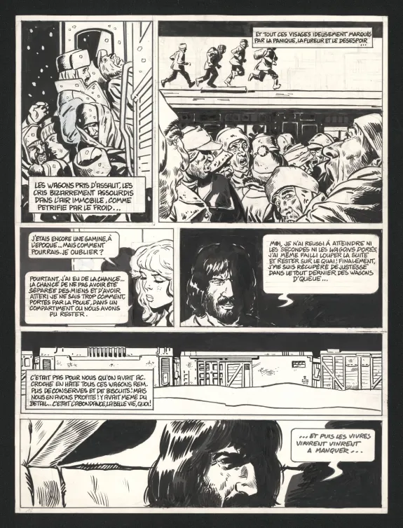 Planche noir et blanc, Le Transperceneige - Snowpiercer, Le Transperceneige - Snowpiercer (T.1), Jean-Marc Rochette