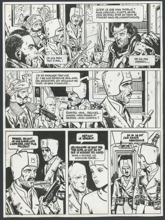 Planche noir et blanc, Le Transperceneige - Snowpiercer, Le Transperceneige - Snowpiercer (T.1), Jean-Marc Rochette