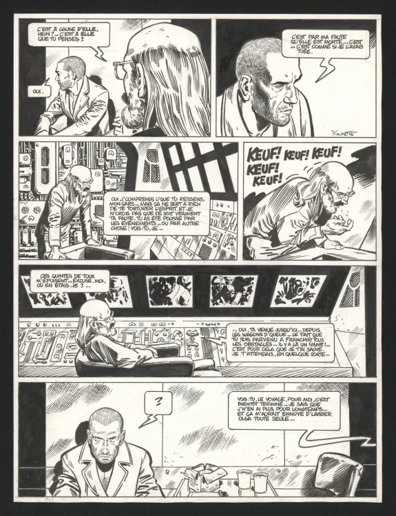 Planche noir et blanc, Le Transperceneige - Snowpiercer, Le Transperceneige - Snowpiercer (T.1), Jean-Marc Rochette