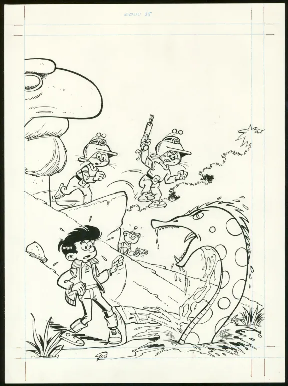 Couverture, Le Scrameustache, L'Antre de Satic (T.35), Roland Gos