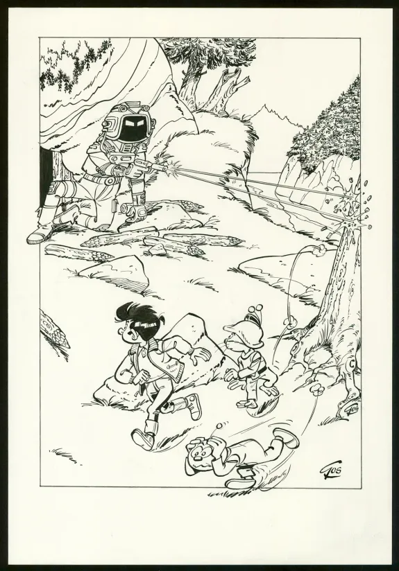 Cover, Le Scrameustache, Le retour de Falzar (T.34), Roland Gos