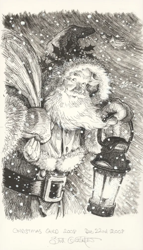 Illustration noir et blanc, Scott Gustafson