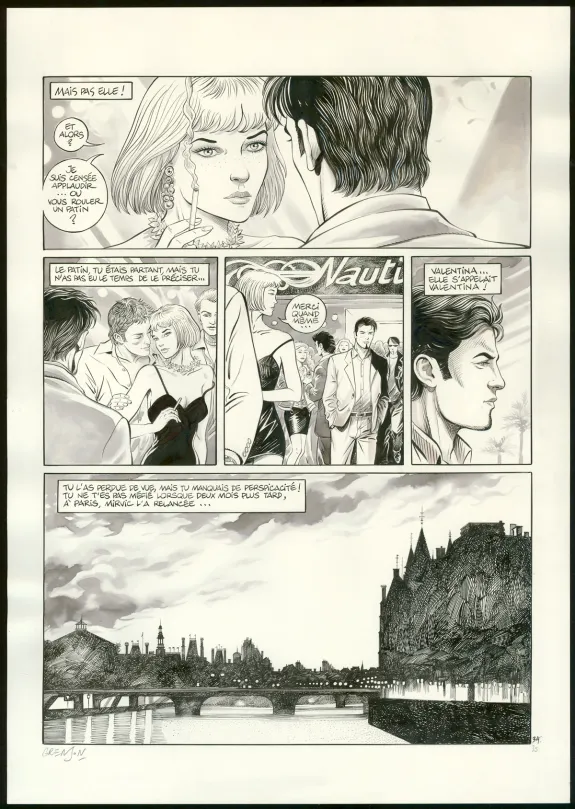 Colored original page, Niklos Koda, L'Océan (T.12), Olivier Grenson